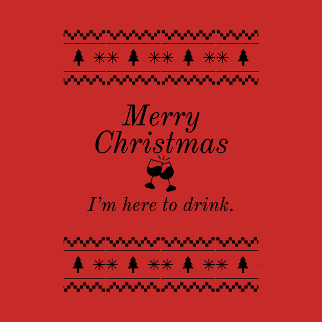 Merry Christmas Drinking with Family by Digital GraphX