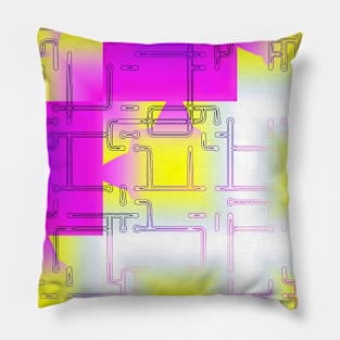 Computer Circuit 80s 90s Retro Pillow