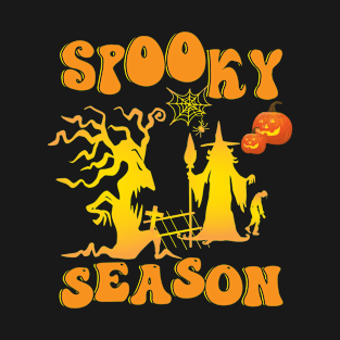 Spooky Season Halloween Vintage Retro T-Shirt