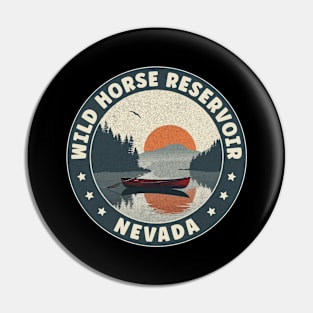 Wild Horse Reservoir Nevada Sunset Pin