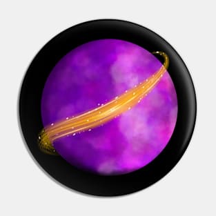 purple moon Pin