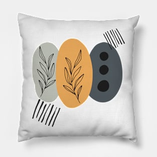 Abstract Floral Design Pillow