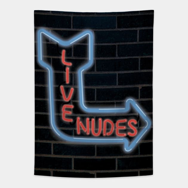 Big Daddy Live Nudes Neon Sign - Adam Sandler - Tapestry TeePublic