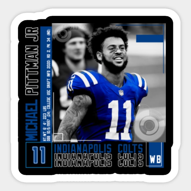 Michael Pittman Jr Football Edit Tapestries Colts - Michael Pittman Jr -  Sticker