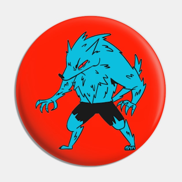 Blue wolfman Pin by Mr hicham