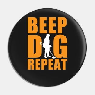 Metal detecting tshirt, metal detecting & relic hunter gift idea, beep, dig, repeat Pin