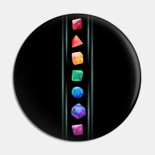 Rainbow Dice Pin