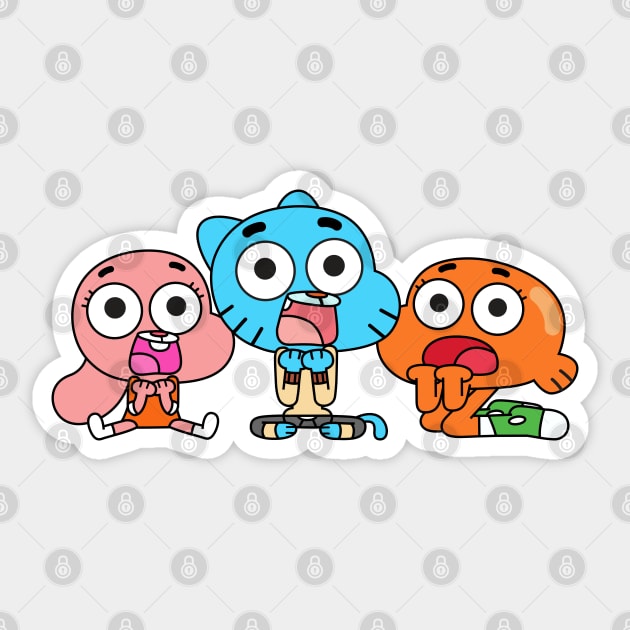 The Amazing World Of Gumball Darwin Sticker - The Amazing World Of