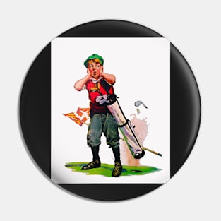 1925 Golf Watercolour Pin