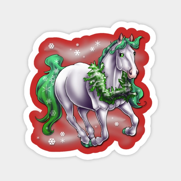 Minty Horse Magnet by Unicornarama