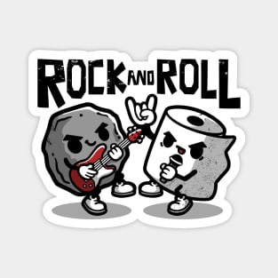 Rock and toilet roll Magnet