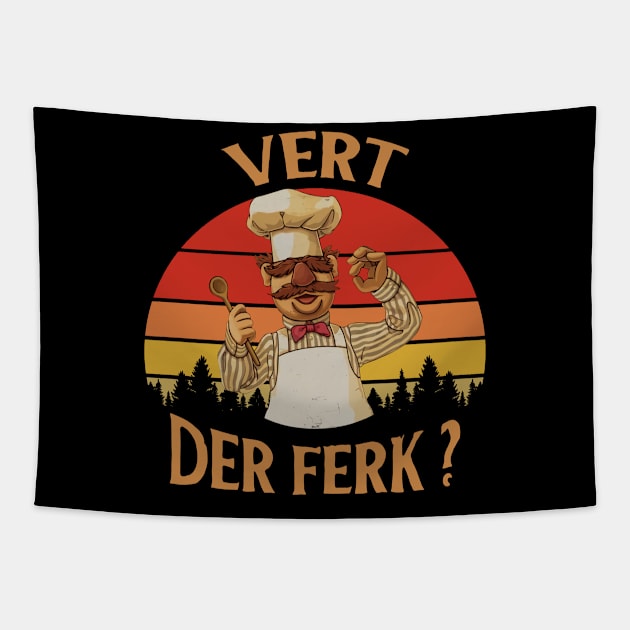 Vert Der Ferk - The Swedish Chef Tapestry by projeksambat