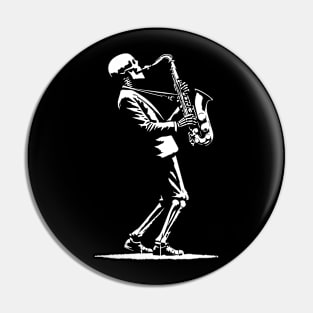 death plays saxophone Pin