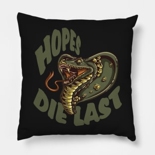 Hopes die last SNAKING COBRA SNAKE Pillow