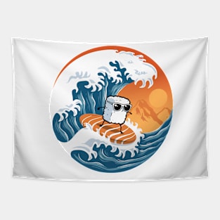 Sushi surfing Tapestry