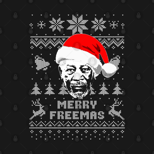 Morgan Freeman Merry Freemas by Nerd_art