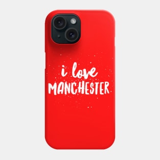 Ladies I Love Manchester Casual Souvenir Womens Phone Case