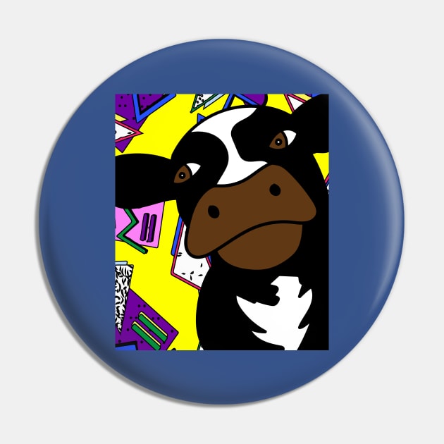 Funny Cow With Sunglasses Muh Pin by flofin