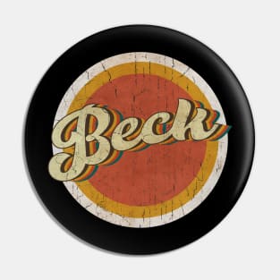 circle vintage Beck Pin