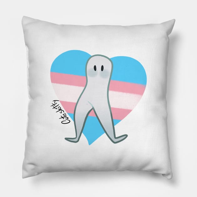 [Pride Cryptids] Fresno Nightcrawler Pillow by Cuteskitty