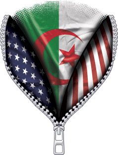 Algerian Flag  Algeria Flag American Flag Zip Down - Gift for Algerian From Algeria Magnet