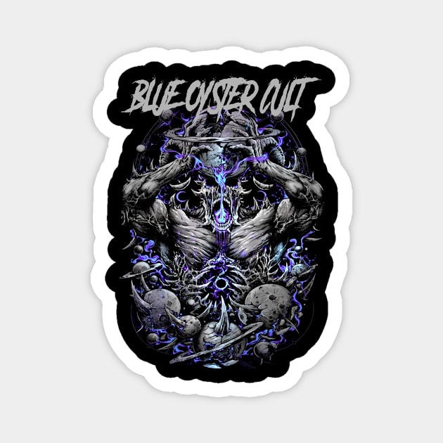 BLUE OYSTER CULT BAND DESIGN Magnet by Rons Frogss