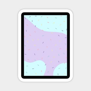 Pastel Sprinkles Pattern Magnet