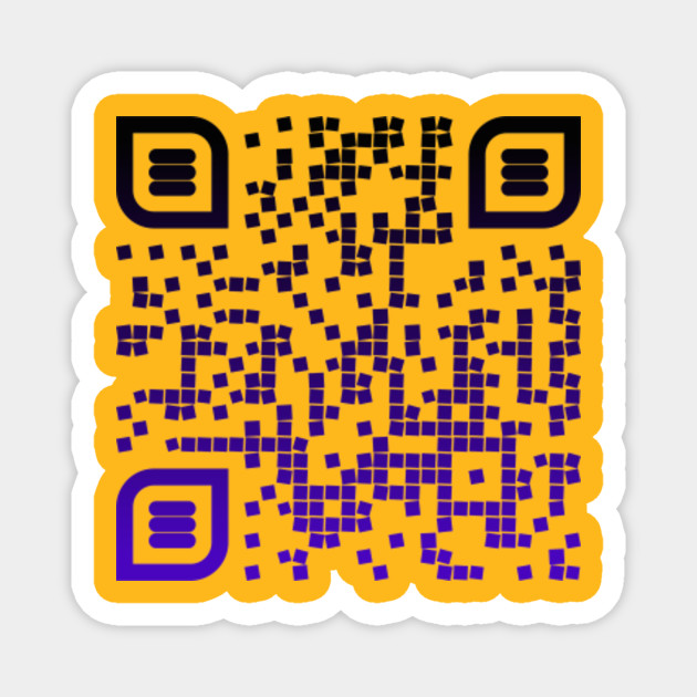 Rick Rolled Qr Code Design Rick Rolled Magnet Teepublic Uk