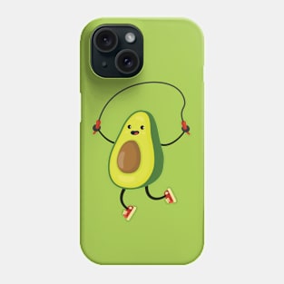 Jumping avocado Phone Case