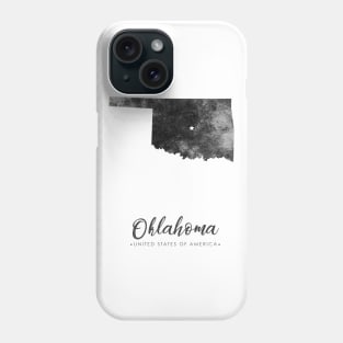 Oklahoma state map Phone Case