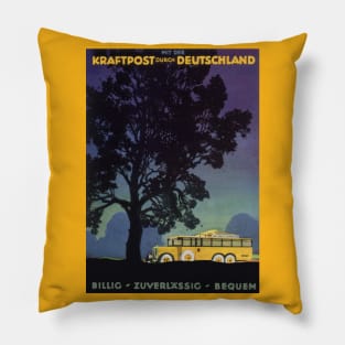 Vintage Travel Poster, Germany Pillow