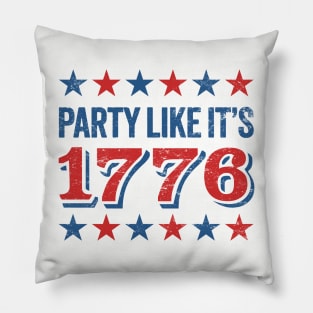 Vintage 4th of July Fun: Party Like It's 1776 Pillow