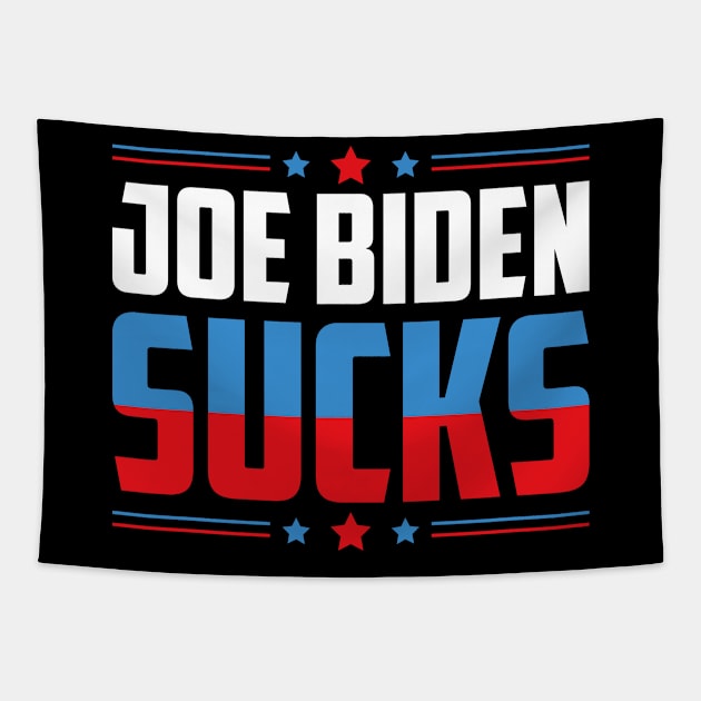 Joe Biden Sucks Anti-Biden Election Political Tapestry by TeeTeeUp