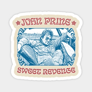 John Prine \/\/\/\ Retro 70s Style Fan Art Design Magnet