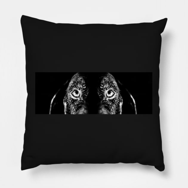 German Wirehaired Pointer Portrait Pillow by heidiannemorris