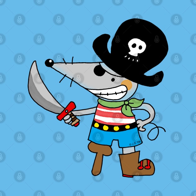 pirate mouse cartoon by cartoonygifts