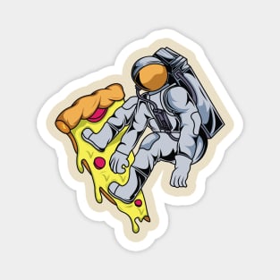 astronaut pizza surfer Magnet