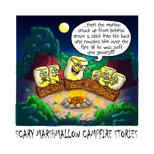 Scary Marshmallow Campfire Stories. by macccc8