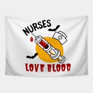 Halloween nurse nurses love blood funny Halloween costumes Tapestry