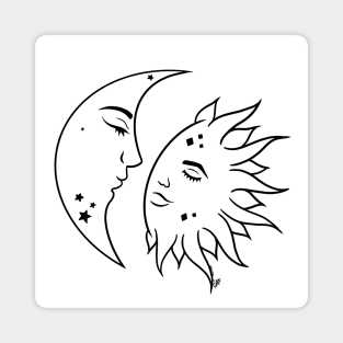 Sun & Moon - Embranced Magnet