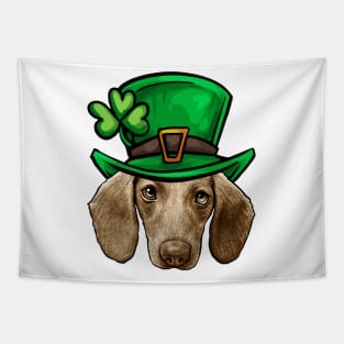 St Patricks Day Dachshund Tapestry