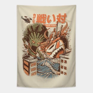 Kaiju Food Fight Tapestry