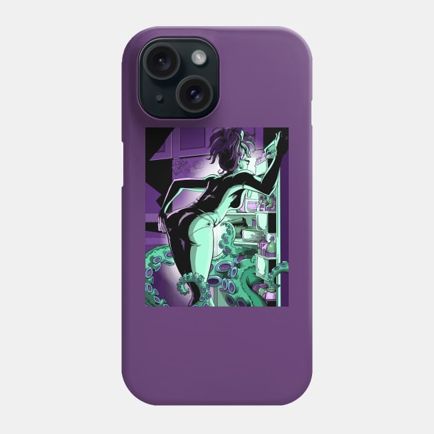 B-Movie Midnight Snack Phone Case by grosvenordesign