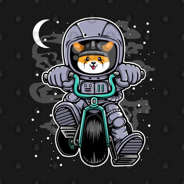 Astronaut Floki Inu Coin Floki Army To The Moon Crypto Token Cryptocurrency Wallet Birthday Gift For Men Women Kids by Thingking About