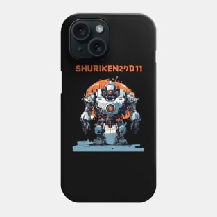 Futuristic Combat Robots Names of Power Shuriken 27D11 Phone Case