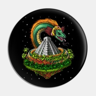 Quetzalcoatl Aztec Feathered Serpent God Pin