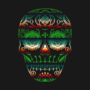 Day of the Dead Deco Skull 6 T-Shirt