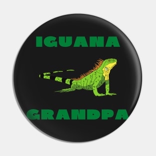 Iguana grandpa funny Pin