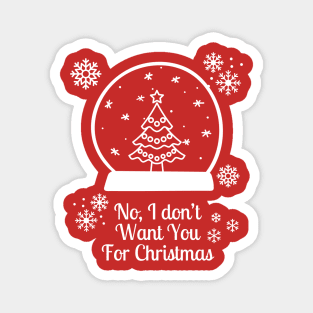 Christmas Sarcastic Tshirt Magnet
