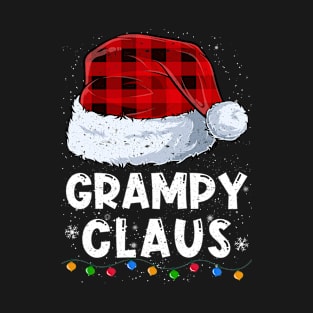 Grampy Claus Red Plaid Christmas Santa Family Matching Pajama T-Shirt